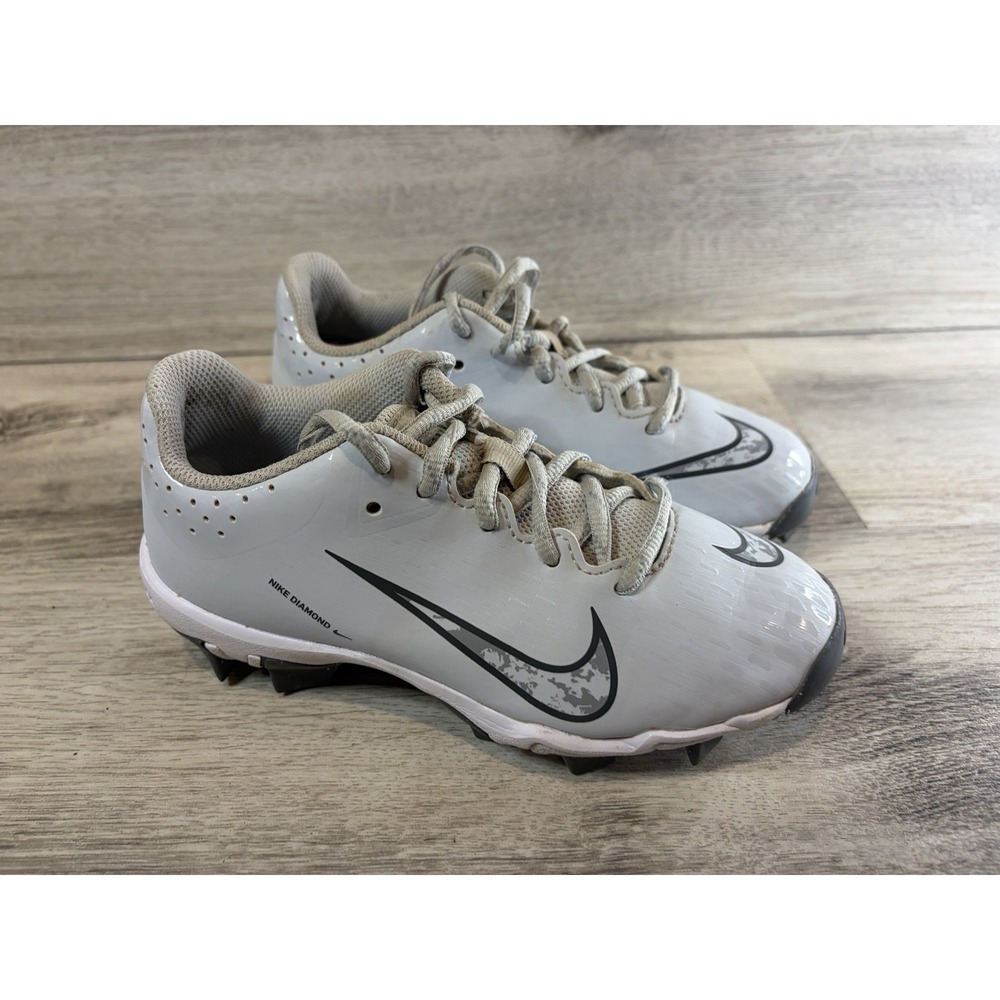 Nike Hyper Diamond 6 Keystone Big Kids Softball Cleats Gray Size 1Y FZ0919-002